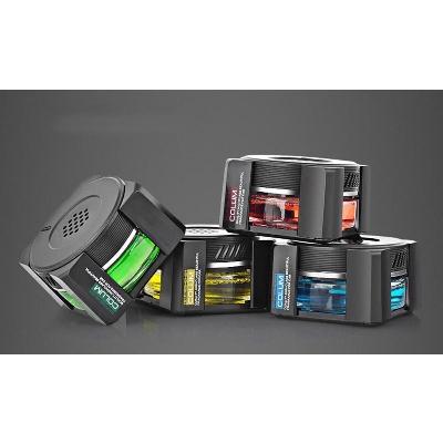 Picture of Car Ornament Air Freshener Auto Dashboard Glass Decoration Perfume Diffuser With Natural Plant Essential Oil Fragrance Gift 80ML