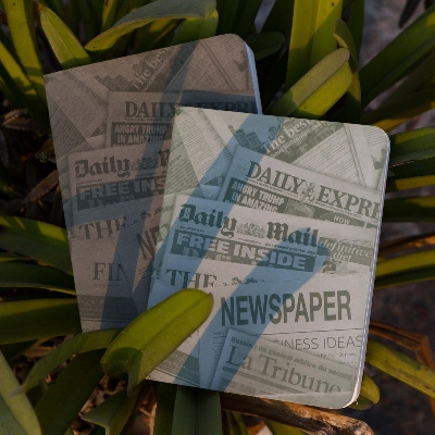Picture of News Cover Series Workbook Olive & Ash Olive Notebook (SN20201126) 2-Pack