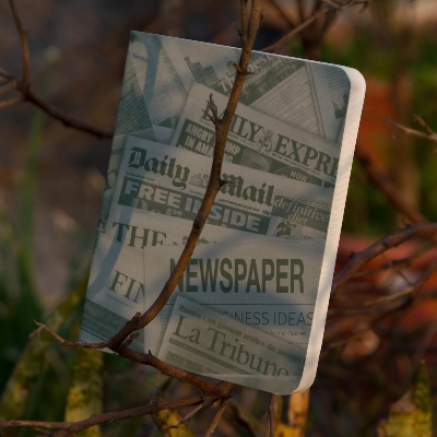 Picture of News Cover Olive Workbook Notebook (SN20201126)