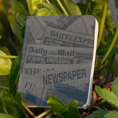 Picture of News Cover Ash Olive Workbook Notebook (SN20201126)