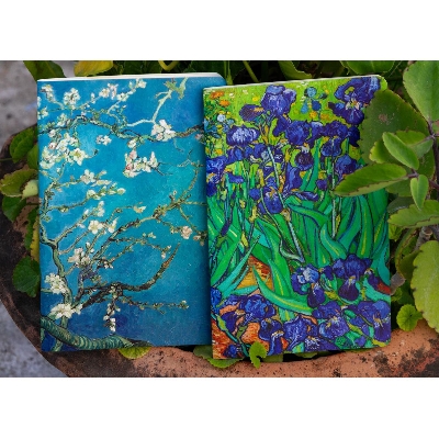 Picture of Almond Blossoms & Irises Notebook (SN202130133 & SN202130132) 2-Pack