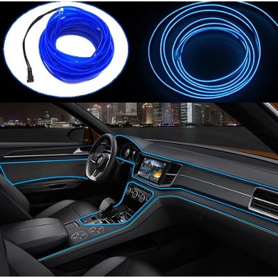 Picture of Overe 1Set Car LED Atmosphere Lights Decoration Lamp Strips-Blue