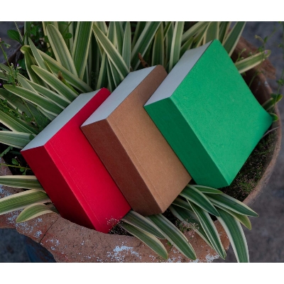 Picture of 365 Days Green Red & Kraft Cover Notebook 3-Pack