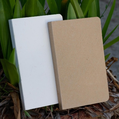 Picture of Tent Series Yellowish Page Hand Made Kraft & Texture White Cover Notebook 2-Pack