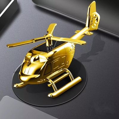 Picture of Trendy 2021 Solar Spin Air Freshener Helicopter Aromatherapy Car and Home Ornaments- solar Rotate