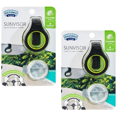 Picture of Bullsone Pola Family 100% Natural Car Air Freshener, Luxury Car Perfume, Sun Visor Type_Lime Mojito Scent