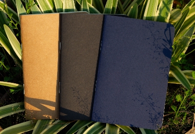 Picture of Pocket Book Black, Blue & Kraft Notebook 3-Pack