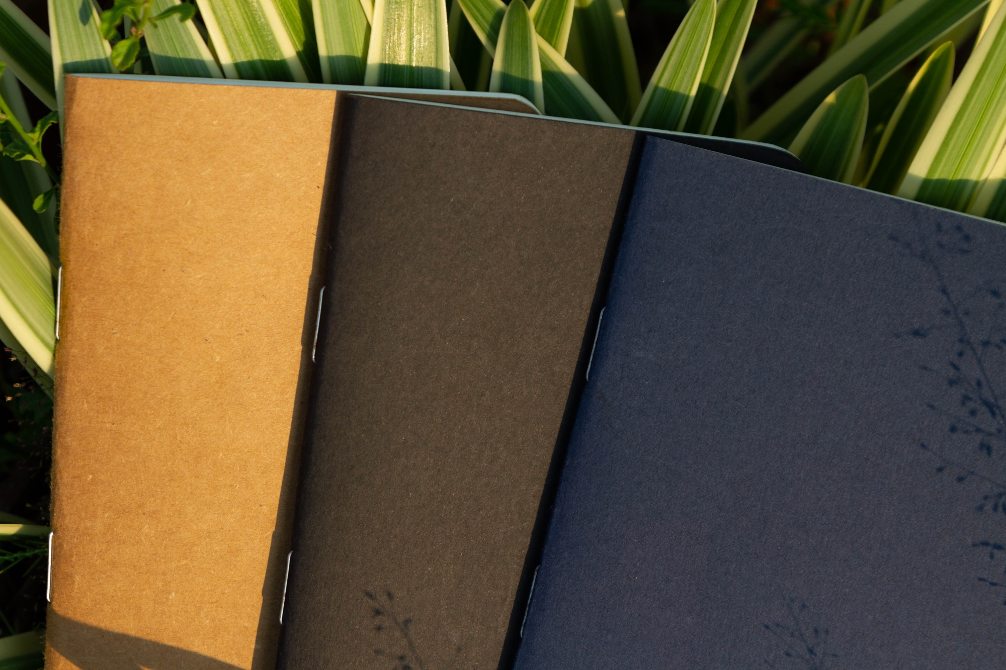 Picture of Pocket Book Black, Blue & Kraft Notebook 3-Pack