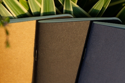 Picture of Pocket Book Black, Blue & Kraft Notebook 3-Pack