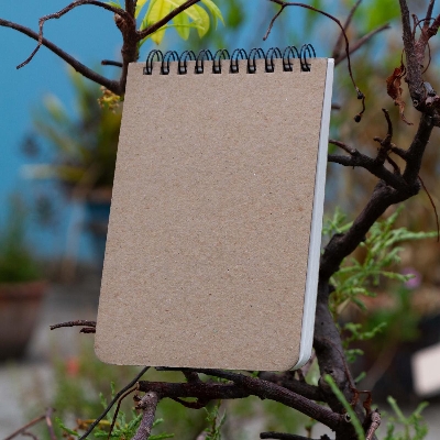 Picture of Memo Book Black Double-O Ring Notebook