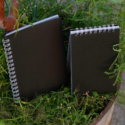 Picture of Silver Coated Paper Black Spiral & Studio Series Notebook 2-Pack