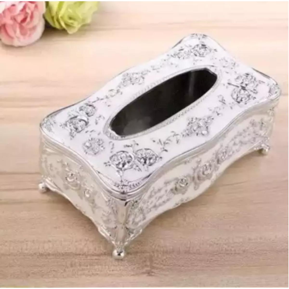 Picture of European Style Acrylic Super Quality Tissue Box - White