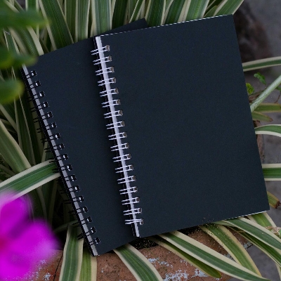 Picture of Executive Series Black Spiral(Black & White) Notebook 2-Pack