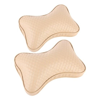 Picture of Car Headrest Pillow Beige ( 2PCS )