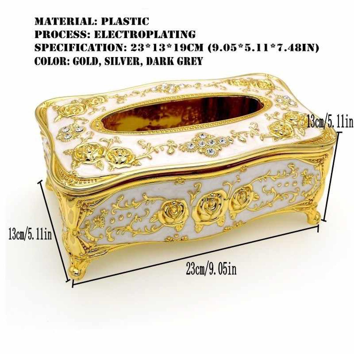 Picture of Car Tissue Box - Golden