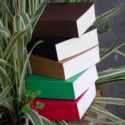 Picture of 365 Days Black Brown Green Red & Kraft Cover Notebook 5-Pack