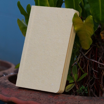 Picture of Tent Series Yellowish Page Hand Made Soft Yellow Texture Cover Notebook