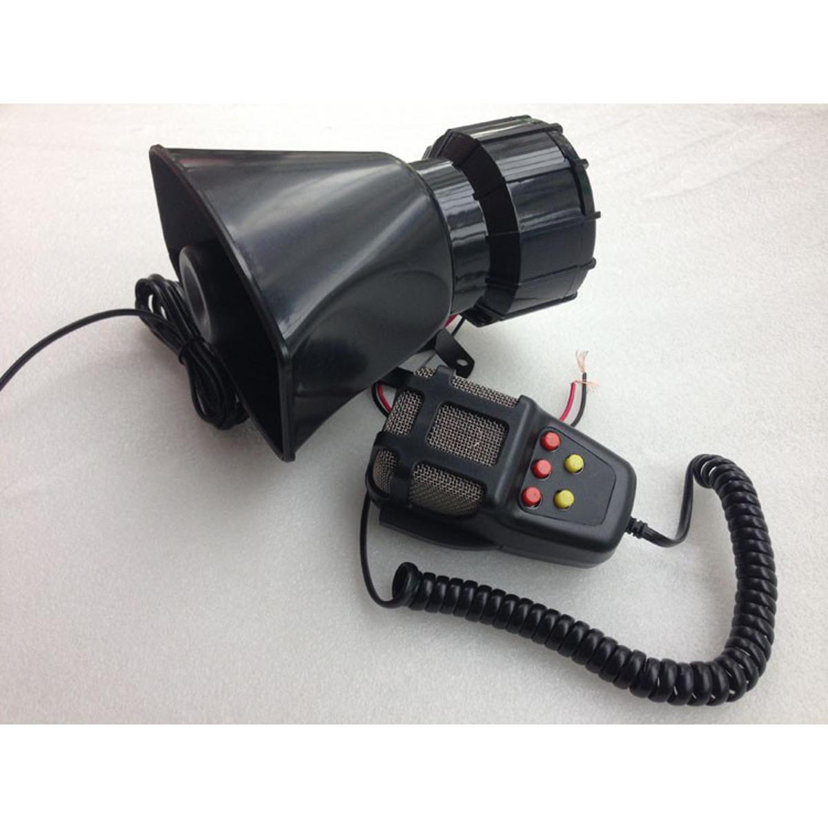 Picture of Car Siren Horn 5 Tone Vehicle Siren Speaker with Mic