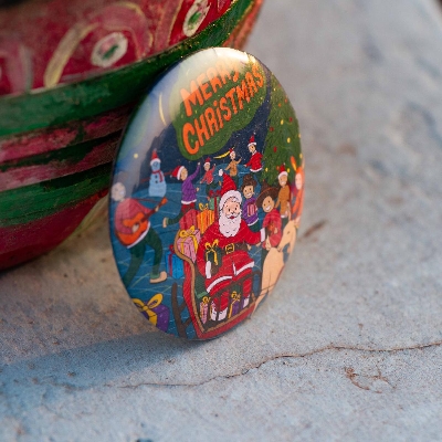 Picture of Sevendaysnotes Christmas Badge - 10pcs