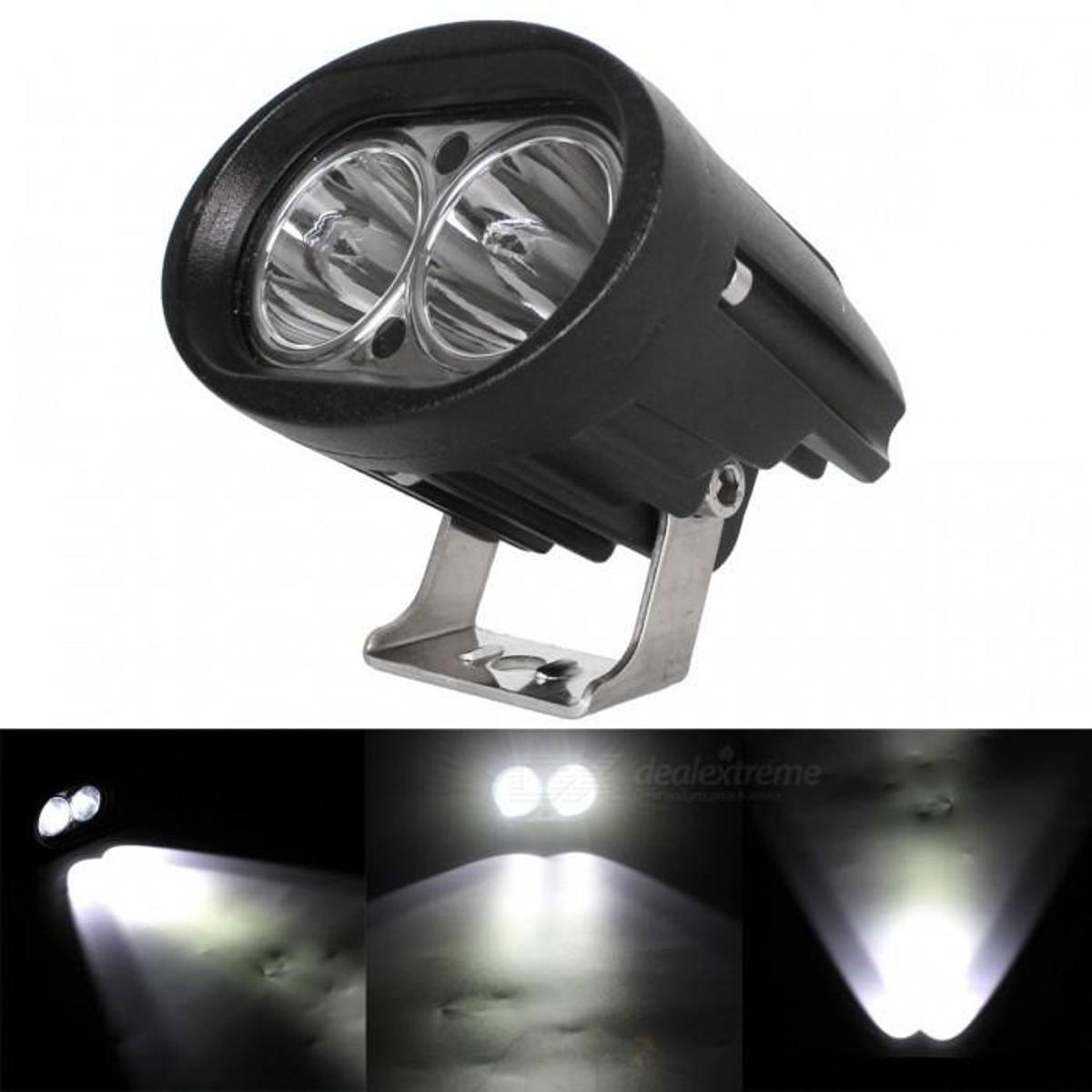 Picture of Bikers World White 2Pcs 20W 3200 Lm Bike Fog Lights Projector Lamp Spot Beam Drl For All Bikes