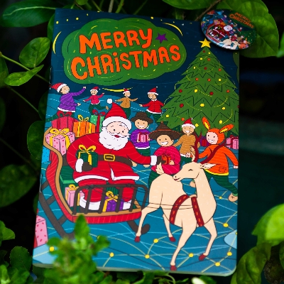 Picture of Merry Christmas Notebook with Badge (SN202130131)