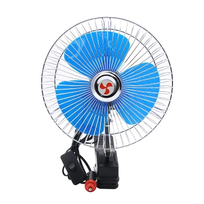 Picture of 12V Clip-On Car Fan Portable Mini Vehicle Dashboard 6 Inch