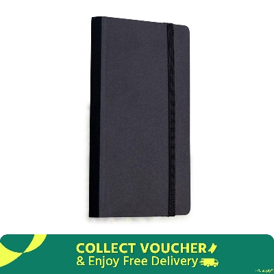 Picture of Daily Journal Black Notebook with Elastic Band