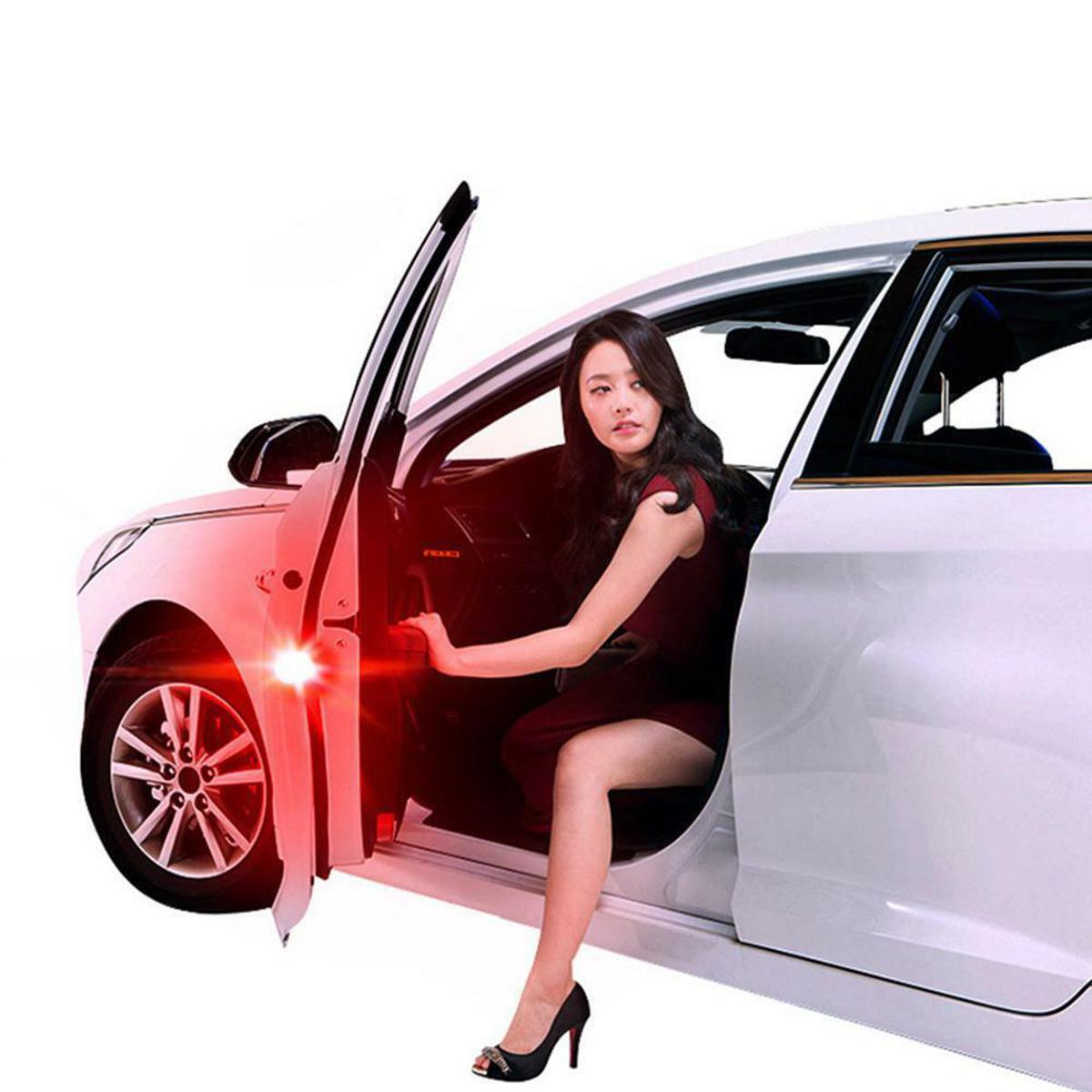 Picture of Car-Styling 2PCS 3 LED Strobe Light Anti Collision Car Door Light Red