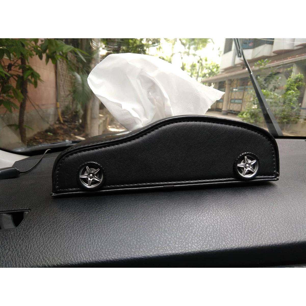 Picture of CAR STYLING LEATHER TISSUE BOX ( Color Black )