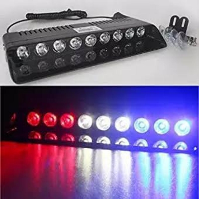 Picture of Car Dashboard Flashing Light 9 Bulb Red blue White