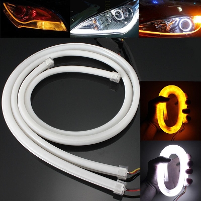 Picture of FLEXIBLE TUBE STRIP LED CAR DAYTIME RUNNING LIGHTS TURN SIGNAL ANGEL EYES CAR STYLING REVIEW