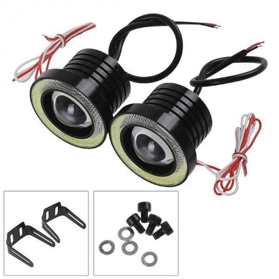 Picture of 3.5 Inch Car Projector LED COB Fog Light Halo Angel Eye Ring DRL Lamp Driving Light