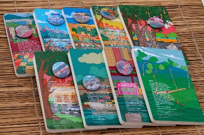 Picture of Work Size Division Series Dhaka, Chattogram (Heritage & Ocean), Sylhet, Barisal, Khulna, Rajshahi, Mymensingh & Rangpur Notebook with Badge 9-Pack