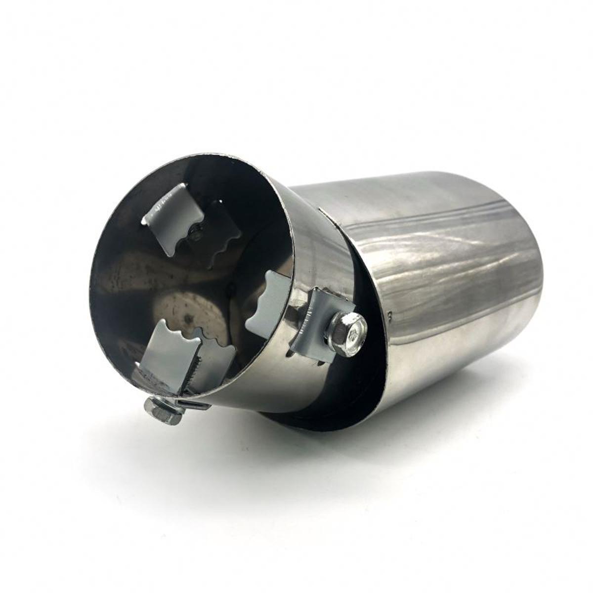 Picture of Car Stainless Steel Elbow Exhaust Muffler Tail Pipe-SILVER