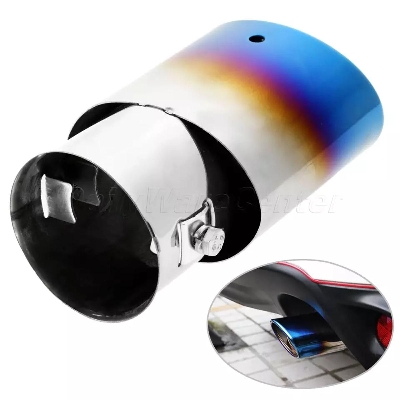 Picture of Car Stainless Steel Elbow Exhaust Muffler Tail Pipe-RAINBOW