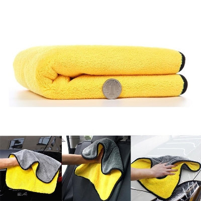 Picture of 40*40 CM Car Microfiber Washing Towel Thick Car Cleaning Cloth Detailing Wash Drying Towel Drying Cloth Hemming Car Care