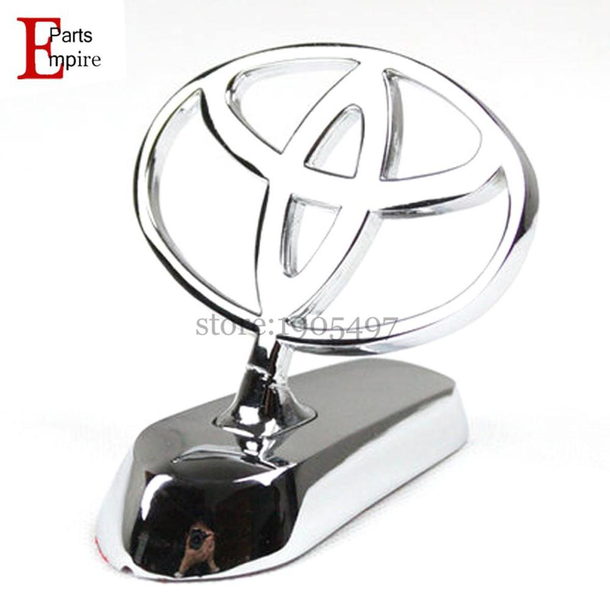 Picture of Car Styling Metal Chromed Emblem Badge Sticker Front Logo For TOYOTA Camry PRIUS REIZ COROLLA EZ PRODO VENZA HIGHLANDER RAV4