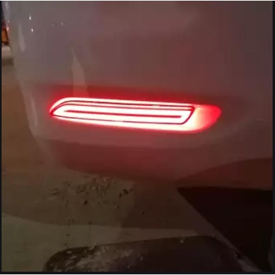 Picture of 1 Pair Car LED Rear Bumper Reflector Brake Lights Red Lamp