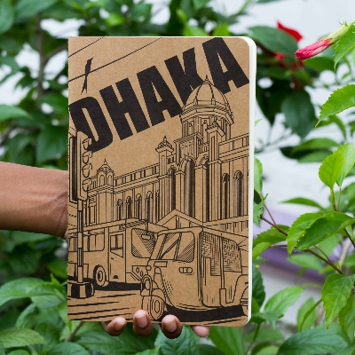 Picture of Dhaka (Line) Kraft Cover Notebook (SN202309382)