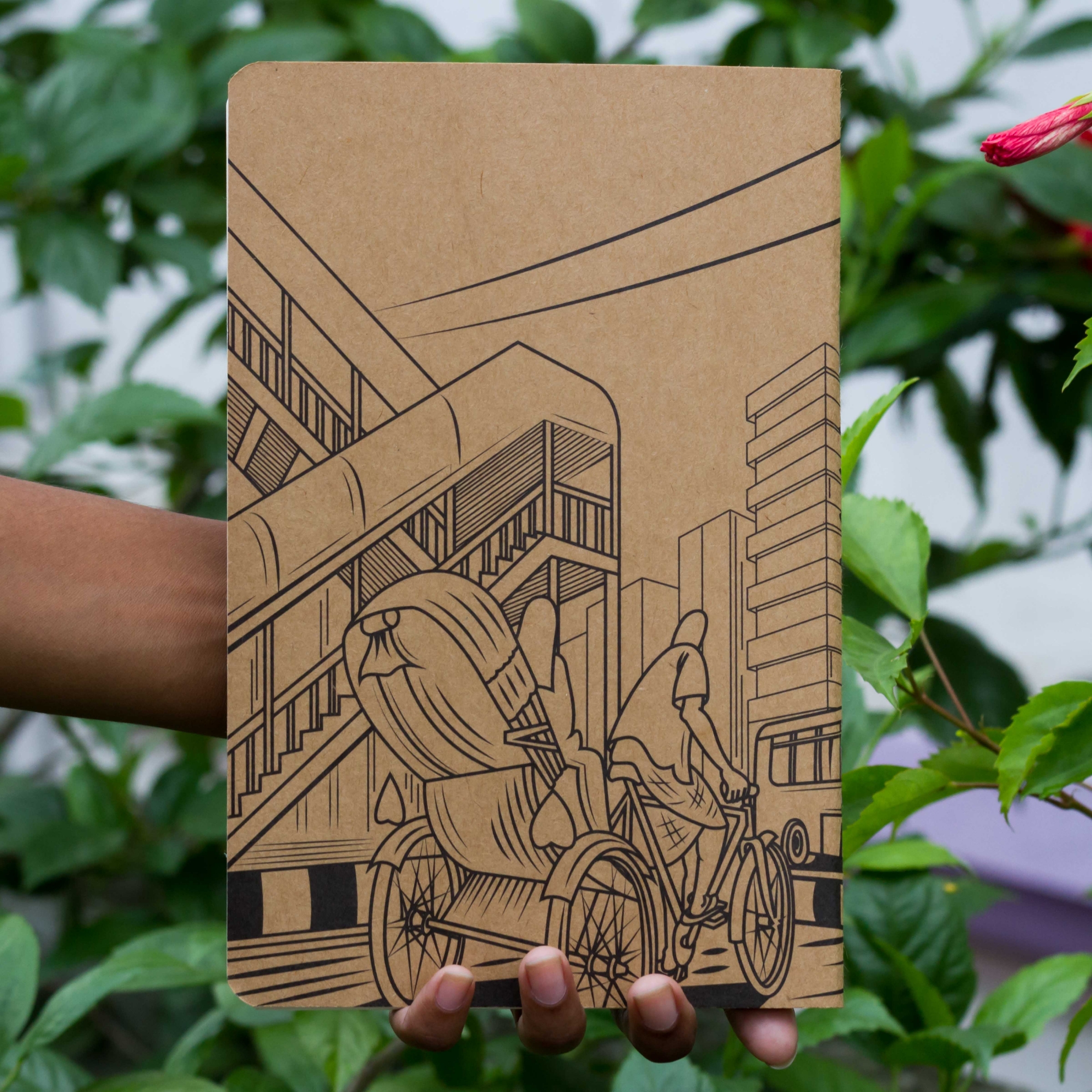 Picture of Dhaka (Line) Kraft Cover Notebook (SN202309382)