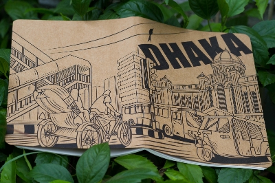 Picture of Dhaka (Line) Kraft Cover Notebook (SN202309382)