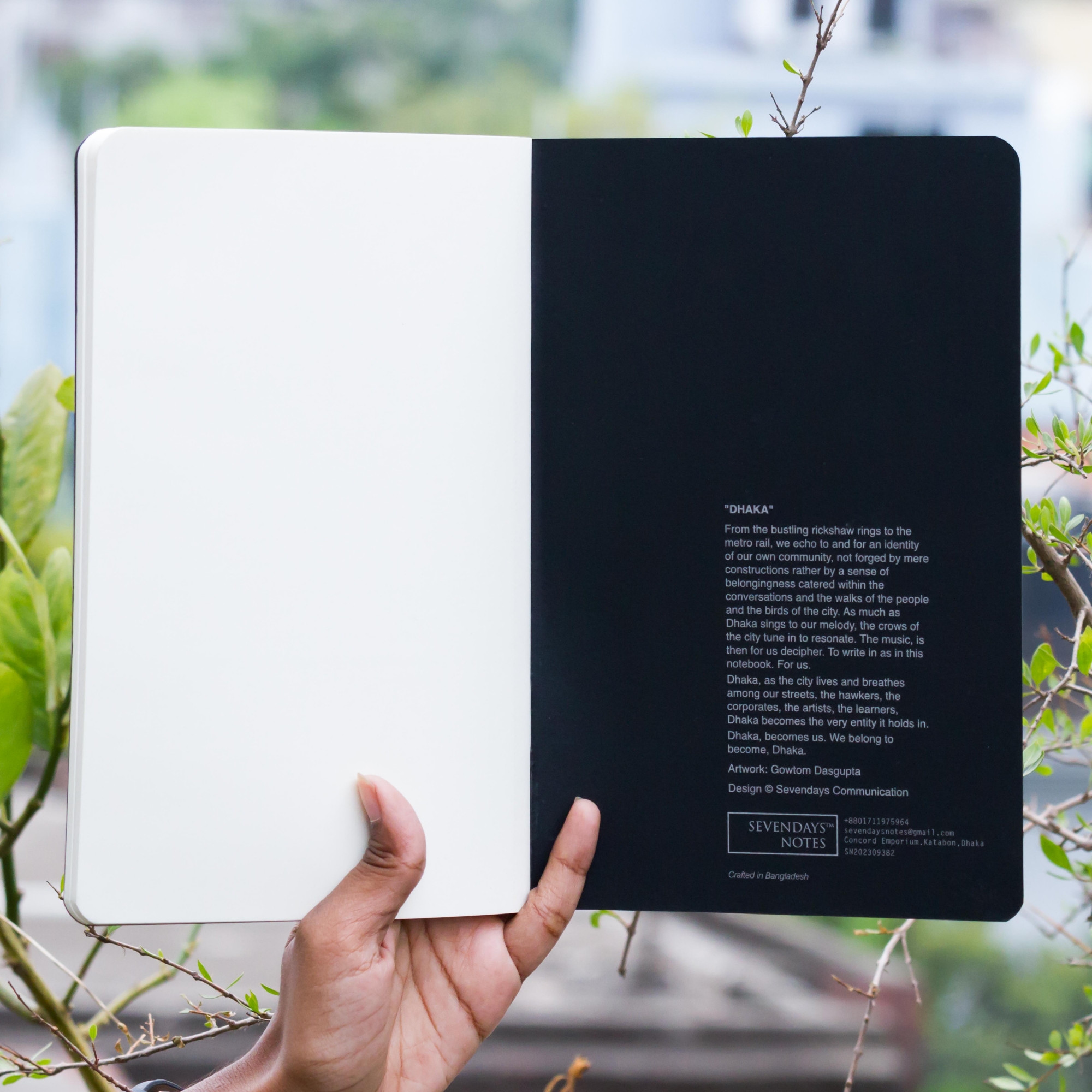 Picture of Dhaka (Line) Black Silver Cover Notebook (SN202309382)