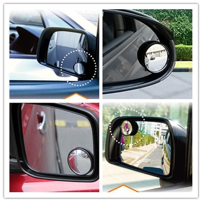 Picture of 1pc 360 Degree Blind Spot Mirror Car Side Mirror Wide Angle Round Convex Small Round Side Blindspot Rearview Parking Assistance