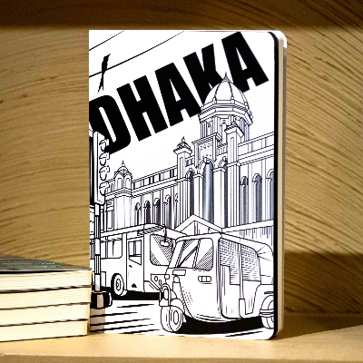 Picture of Work Size Dhaka (Line) White Cover Notebook (SN202309382)