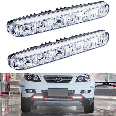 Picture of 2 Pcs 12V 6 Led Daytime Running Light Universal Drl Kit Day Light Auto Driving Light External Light
