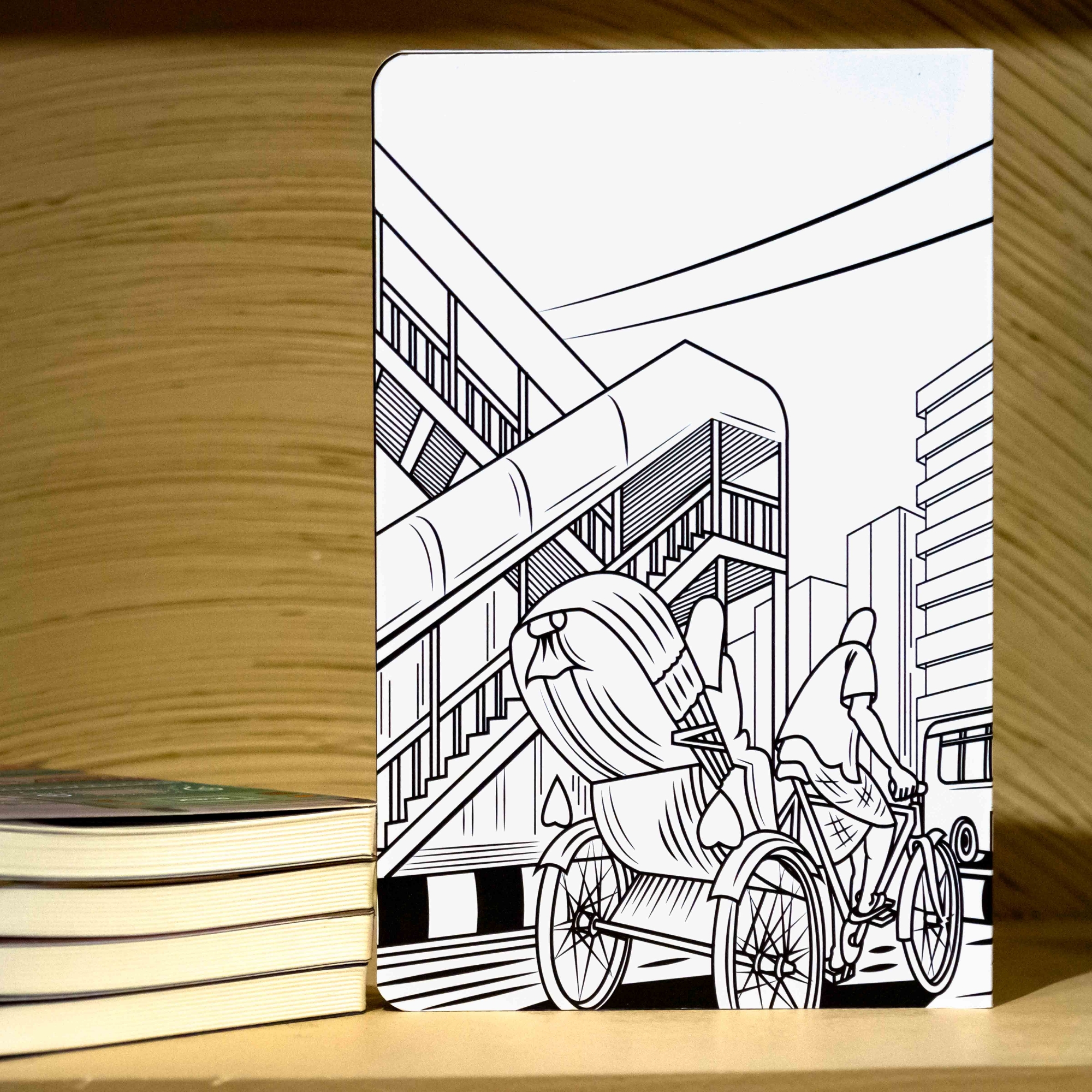 Picture of Work Size Dhaka (Line) White Cover Notebook (SN202309382)