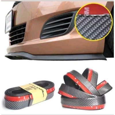 Picture of New 2.5 M Samurai Universal Bumper Lip Skirt Rubber Protector For Skoda Octavia