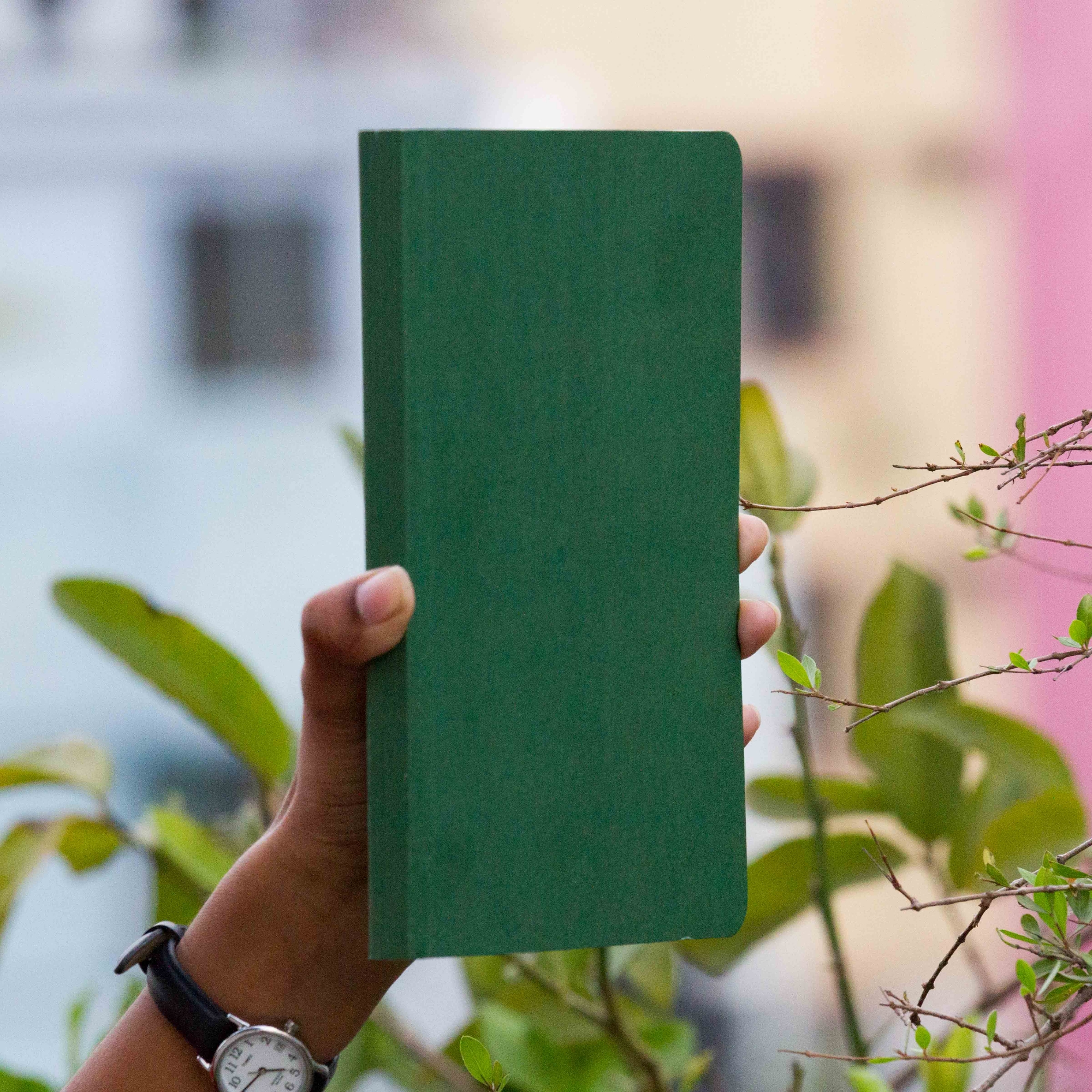 Picture of Daily Journal Green Notebook with Elastic Band
