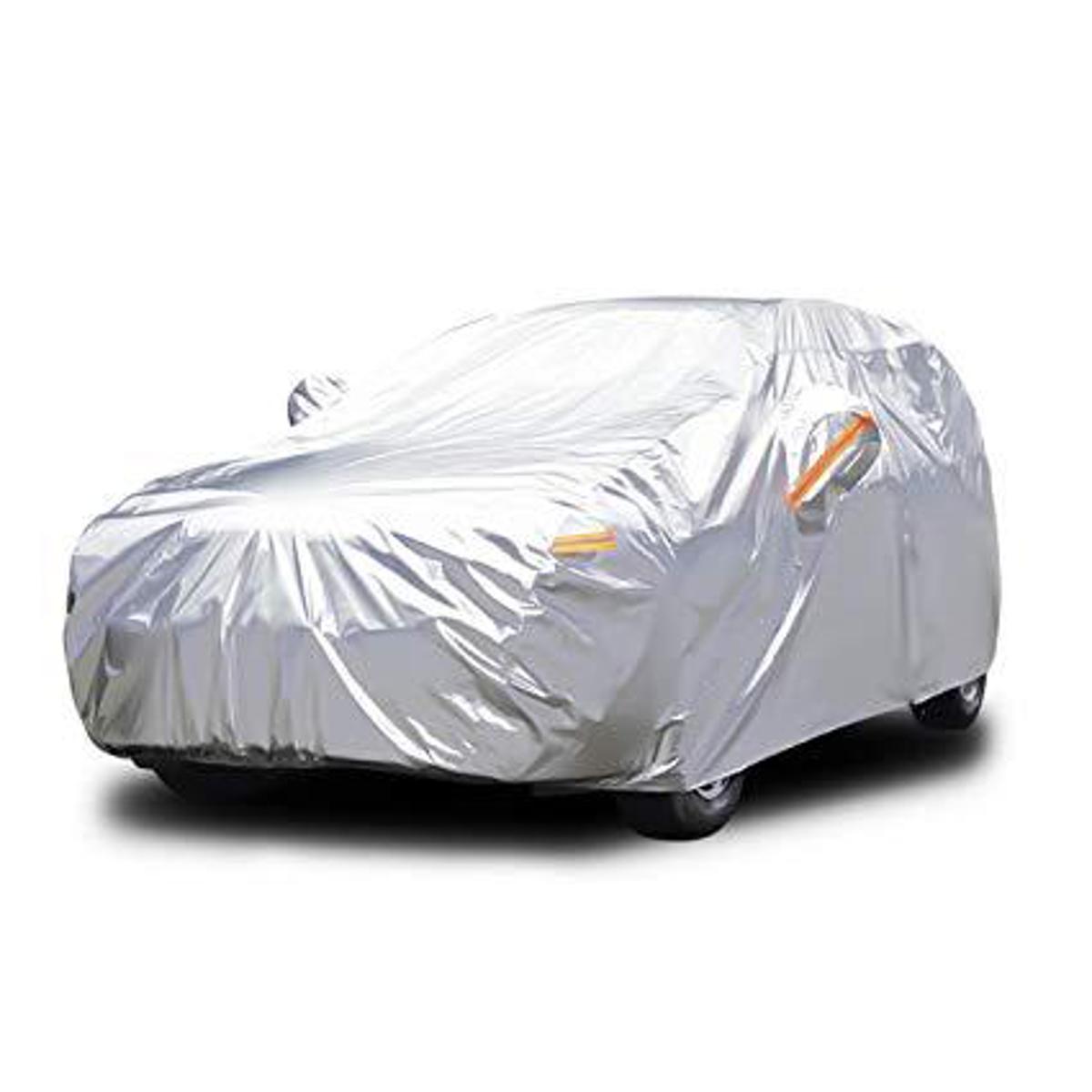 Picture of Accessories Car Body Cover UV Shade Dust Sun Auto Full Covers Light Silver Cars Outdoor Protector Cover Size S-XL For Sedan SUV