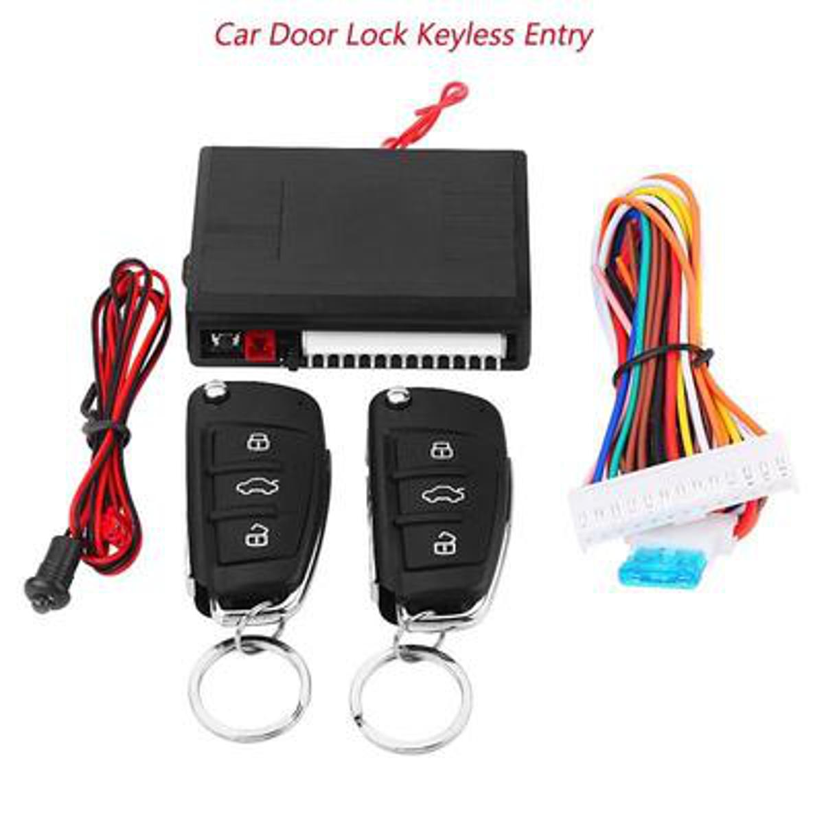 Picture of New Car Central Lock Kit Auto Keyless Enter System Car Remote Control Output Transmitter Controllers Car Alarm System For Toyota
